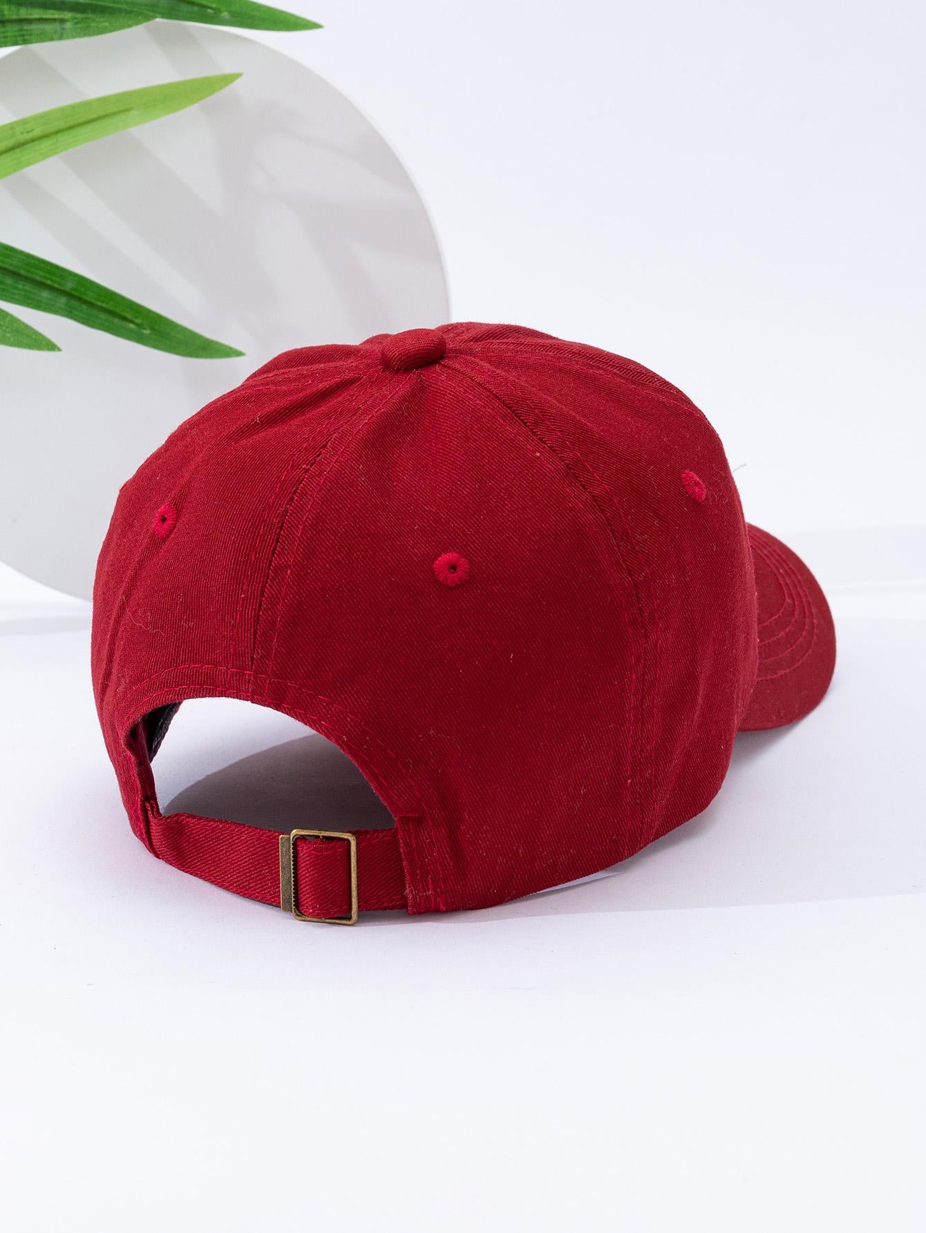 Men Letter Embroidered Baseball Cap Street