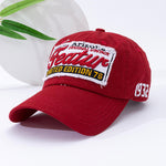 Men Letter Embroidered Baseball Cap Street