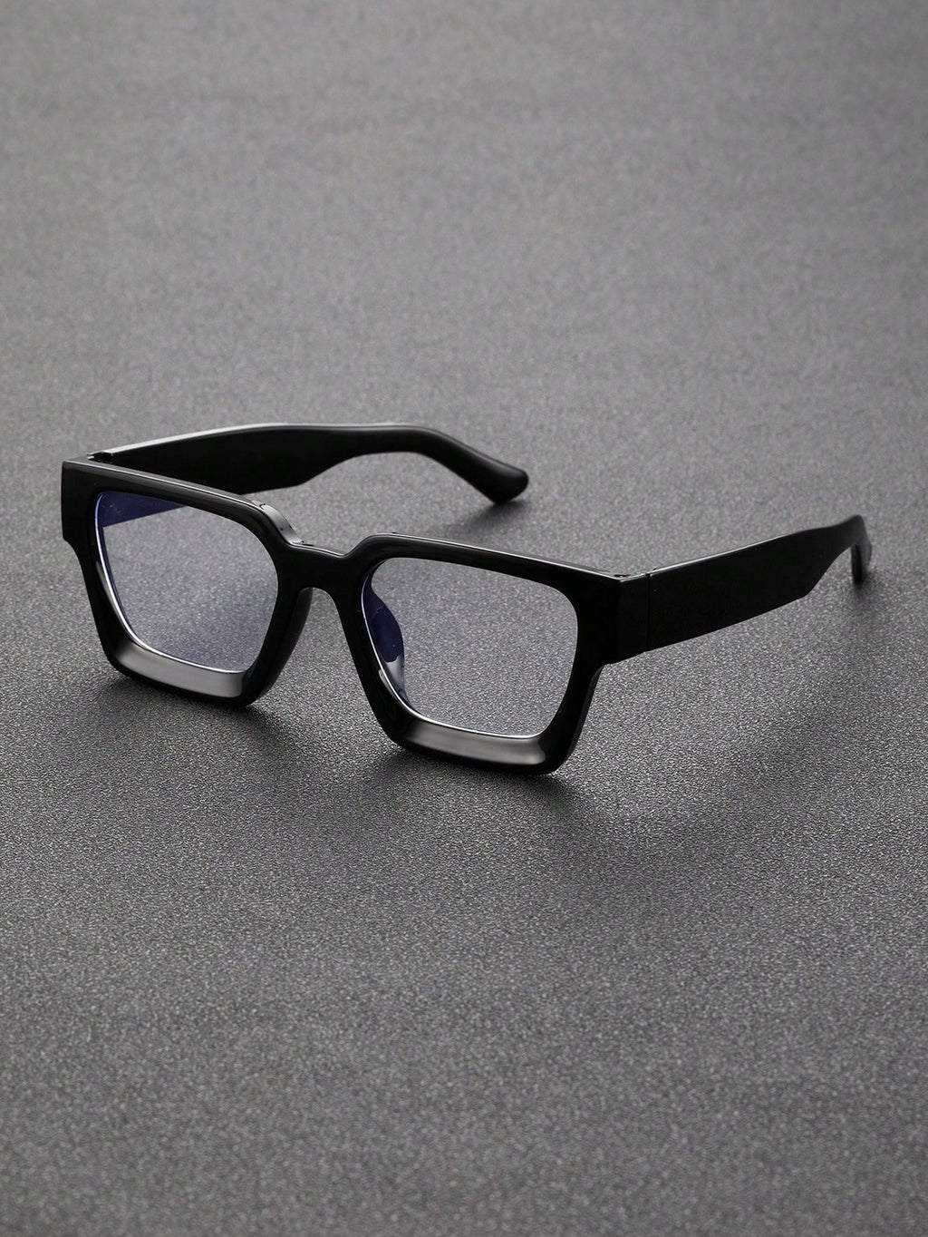 1pc Square Frame Plastic Classical Fashion Black Anti-Blue Light Glasses For Men Reading Outdoor Travel Daily Life Accessories Clear Glasses Blue Light Glasses Accessories