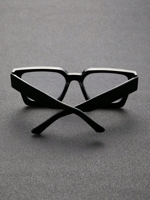 1pc Square Frame Plastic Classical Fashion Black Anti-Blue Light Glasses For Men Reading Outdoor Travel Daily Life Accessories Clear Glasses Blue Light Glasses Accessories