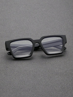 1pc Square Frame Plastic Classical Fashion Black Anti-Blue Light Glasses For Men Reading Outdoor Travel Daily Life Accessories Clear Glasses Blue Light Glasses Accessories