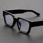 1pc Square Frame Plastic Classical Fashion Black Anti-Blue Light Glasses For Men Reading Outdoor Travel Daily Life Accessories Clear Glasses Blue Light Glasses Accessories