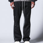 SUMWON Flare Fit Jogger With Splatter Paint