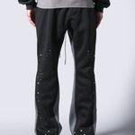 SUMWON Flare Fit Jogger With Splatter Paint