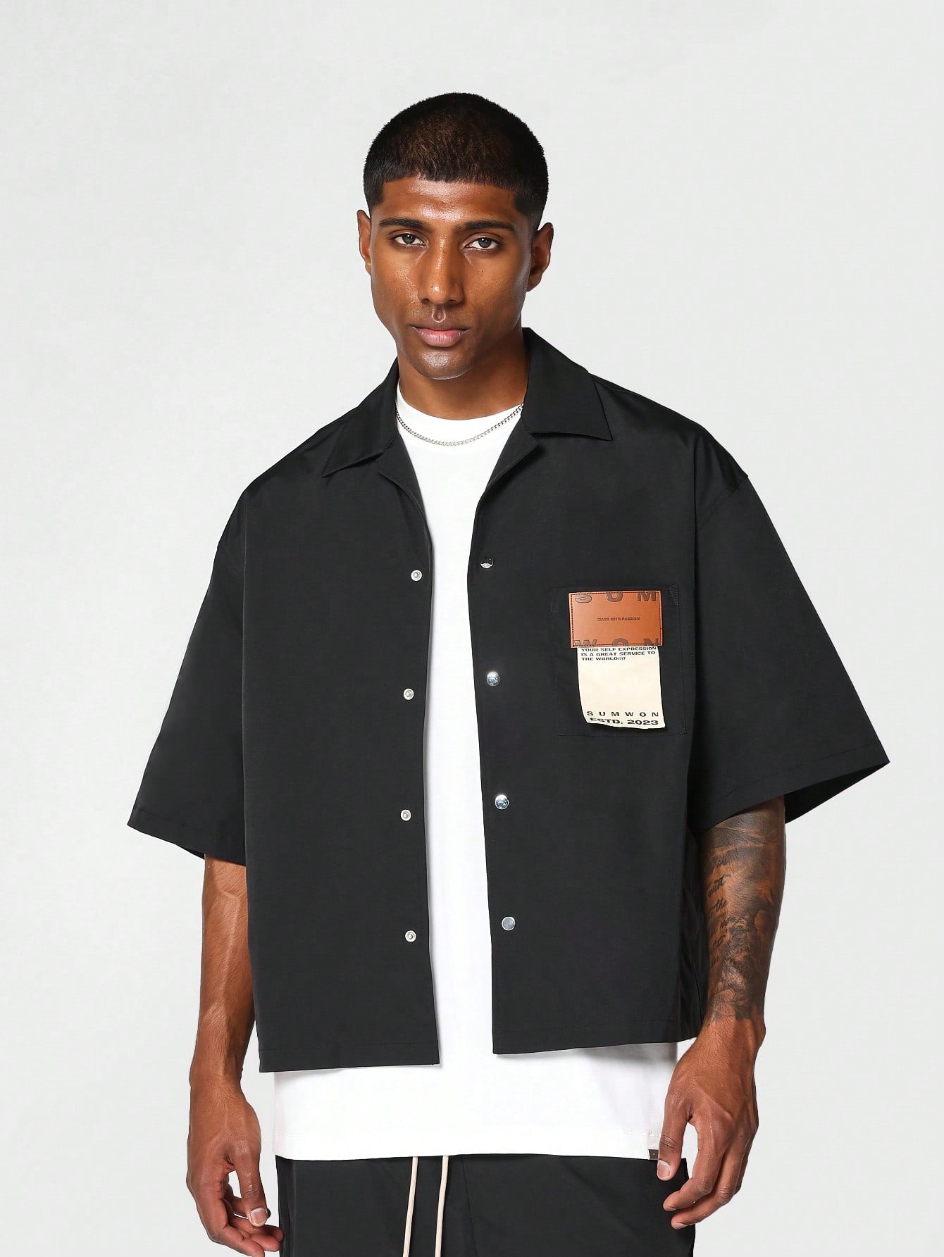 SUMWON Boxy Fit Shirt