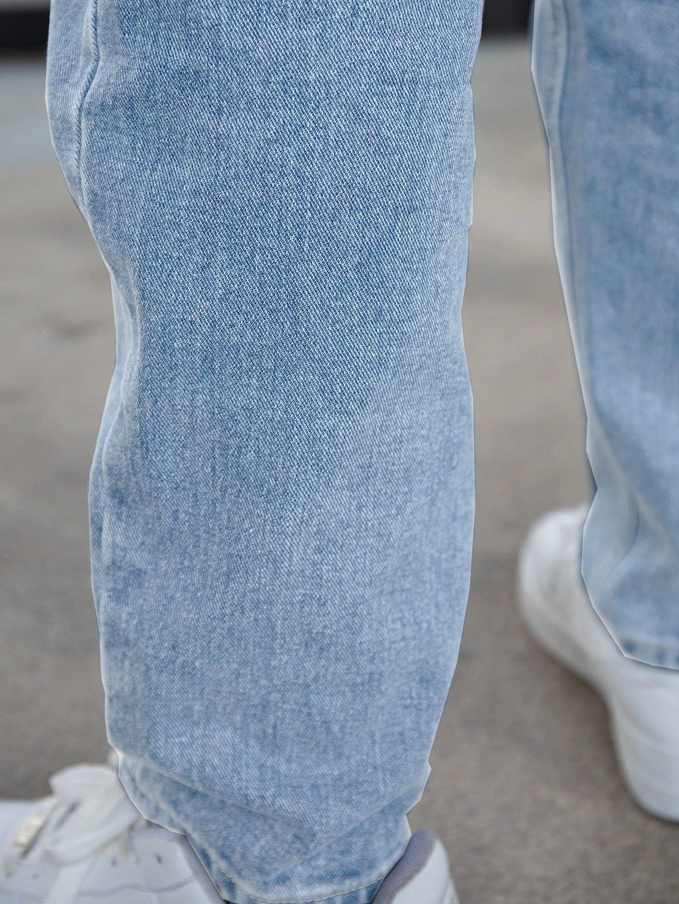 Men's Casual Washed Tapered Jeans With Pockets