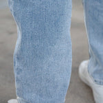 Men's Casual Washed Tapered Jeans With Pockets