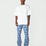 SUMWON Flare Fit Textured Jean