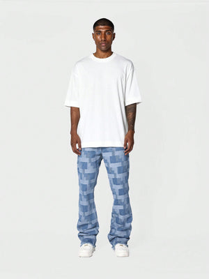 SUMWON Flare Fit Textured Jean