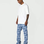 SUMWON Flare Fit Textured Jean