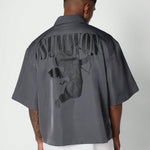 SUMWON Zip Through Shirt With Graphic Print