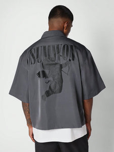 SUMWON Zip Through Shirt With Graphic Print