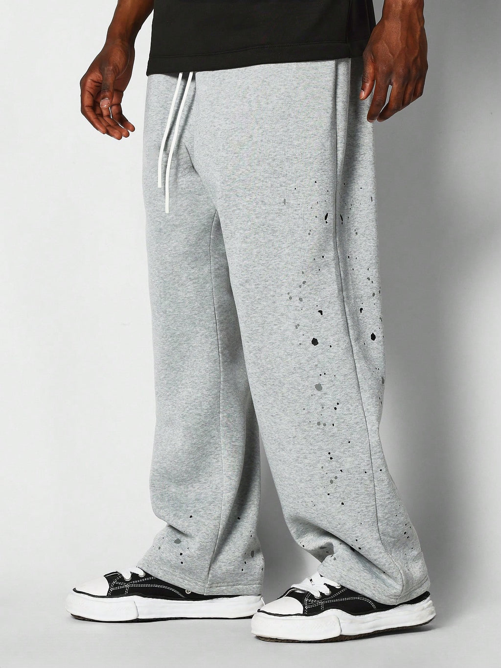 SUMWON Loose Fit Baggy Jogger With Paint Print