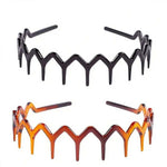 2pcs/3pcs Wavy Toothed Headbands, Simple