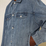 SUMWON Washed Pinstripe Denim