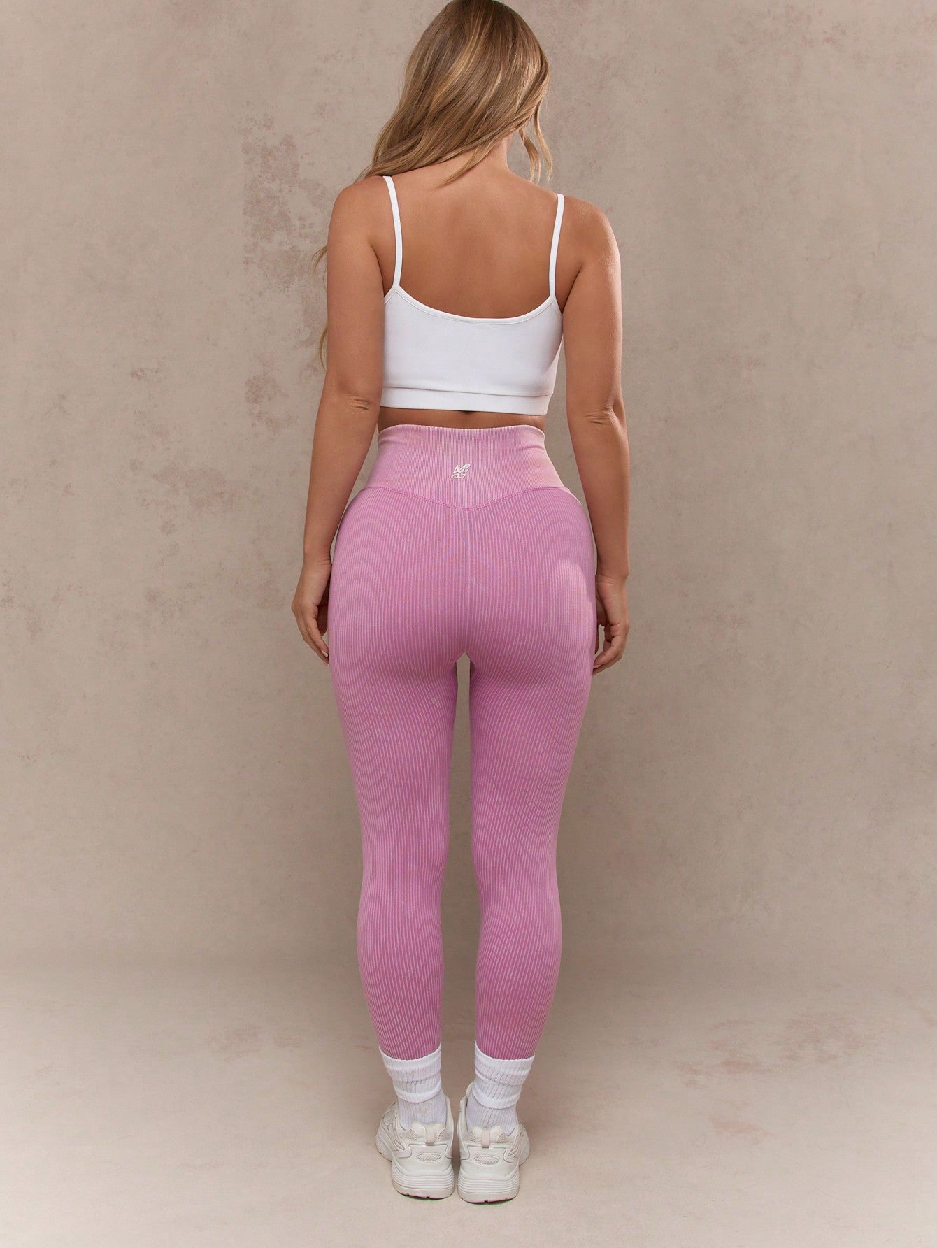 MISSGUIDED Printed Logo Ribbed Sports Capri Leggings