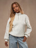 MISSGUIDED Funnel Neck Short Zip Sweatshirt