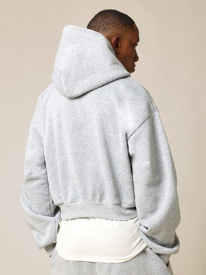 SUMWON Crop Fit Overhead Essential Hoodie