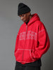 SUMWON Zip Through Hoodie With Front Embroidery