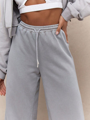 MISSGUIDED Wide Leg Sweatpants With Drawstrings